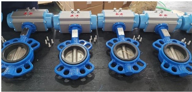 2 Pneumatic Actuated Butterfly Valve 4
